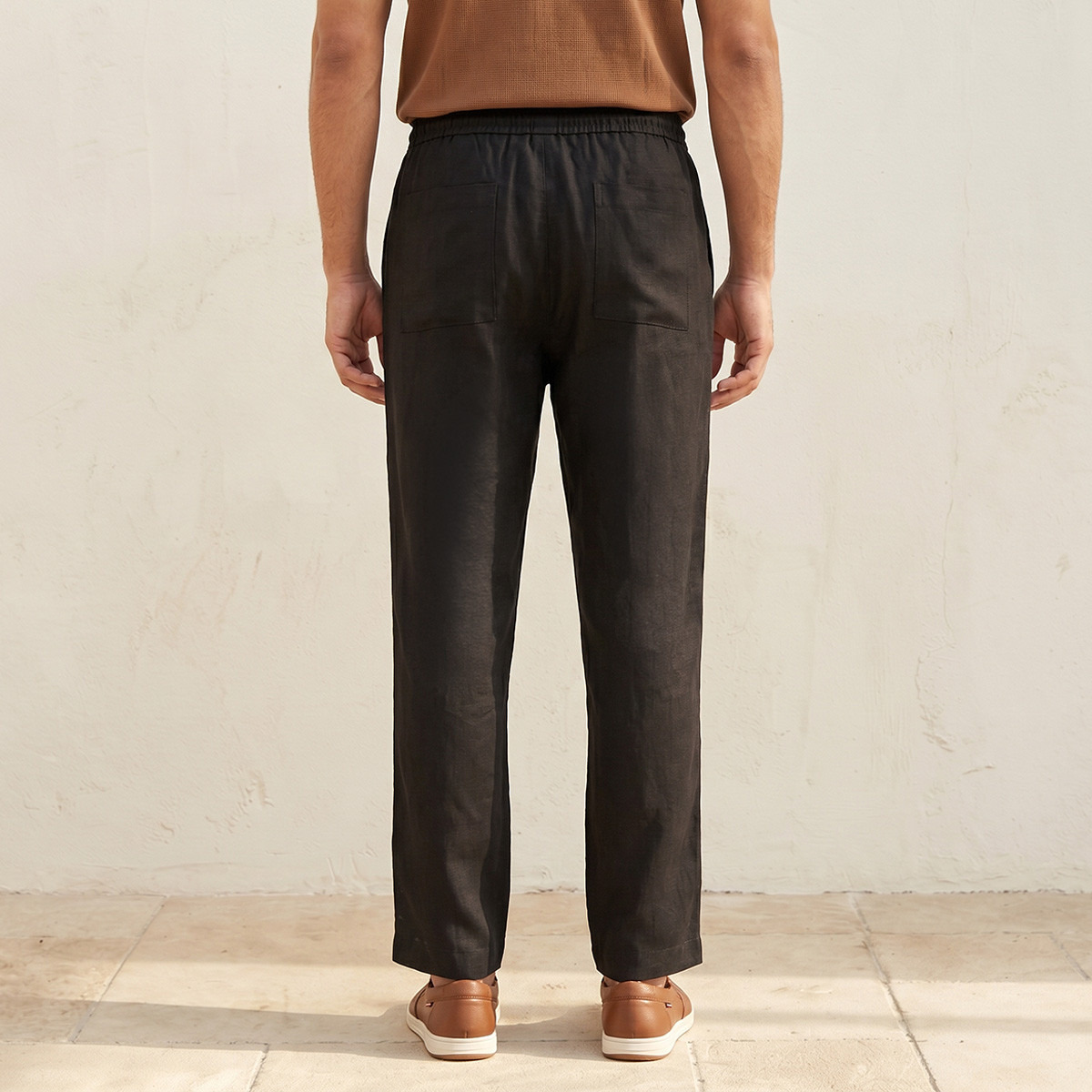 Splash Smart Regular Fit Twill Trousers-men-clothing-bottoms-trousersandchinos-trousers-image-4