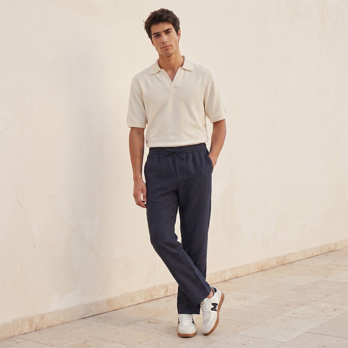 بنطلون بقصة عادية من سبلاش سمارت-men-clothing-bottoms-trousersandchinos-trousers-image-3