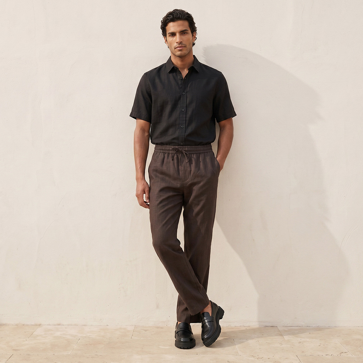 بنطلون بقصة عادية من سبلاش سمارت-men-clothing-bottoms-trousersandchinos-trousers-image-3