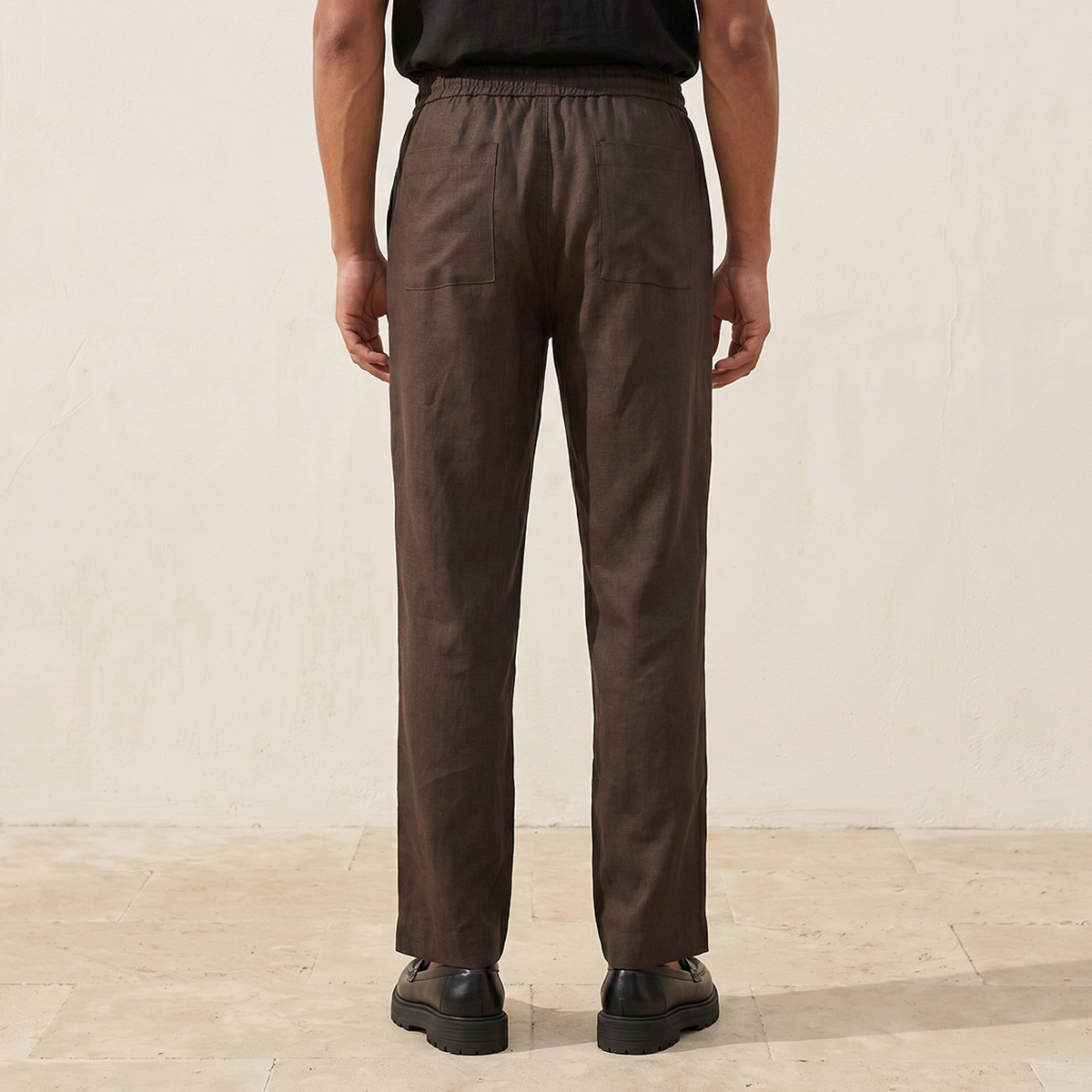 بنطلون بقصة عادية من سبلاش سمارت-men-clothing-bottoms-trousersandchinos-trousers-image-4