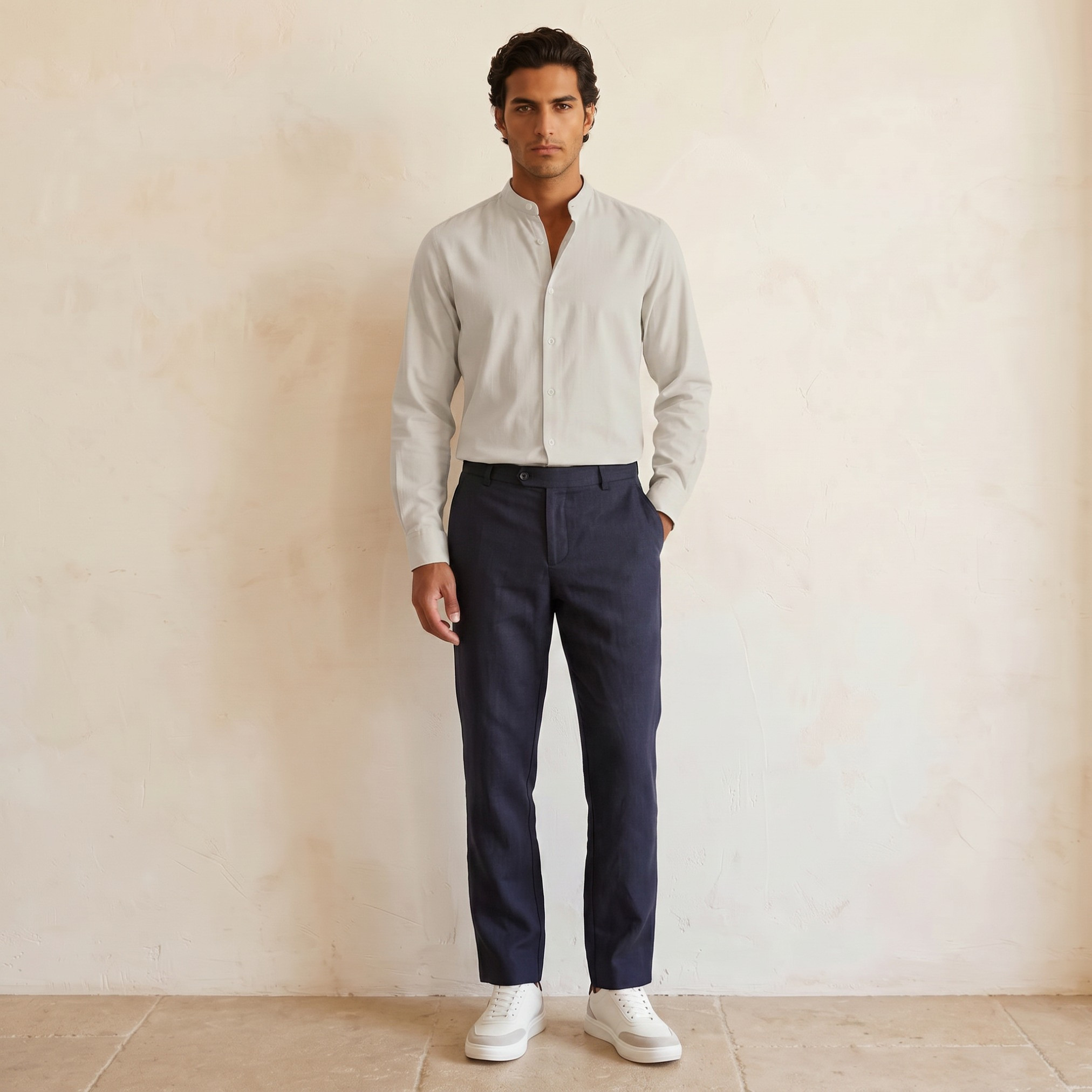 قميص بارز الملمس بقصّة عادية من سبلاش سمارت-men-clothing-shirts-image-3