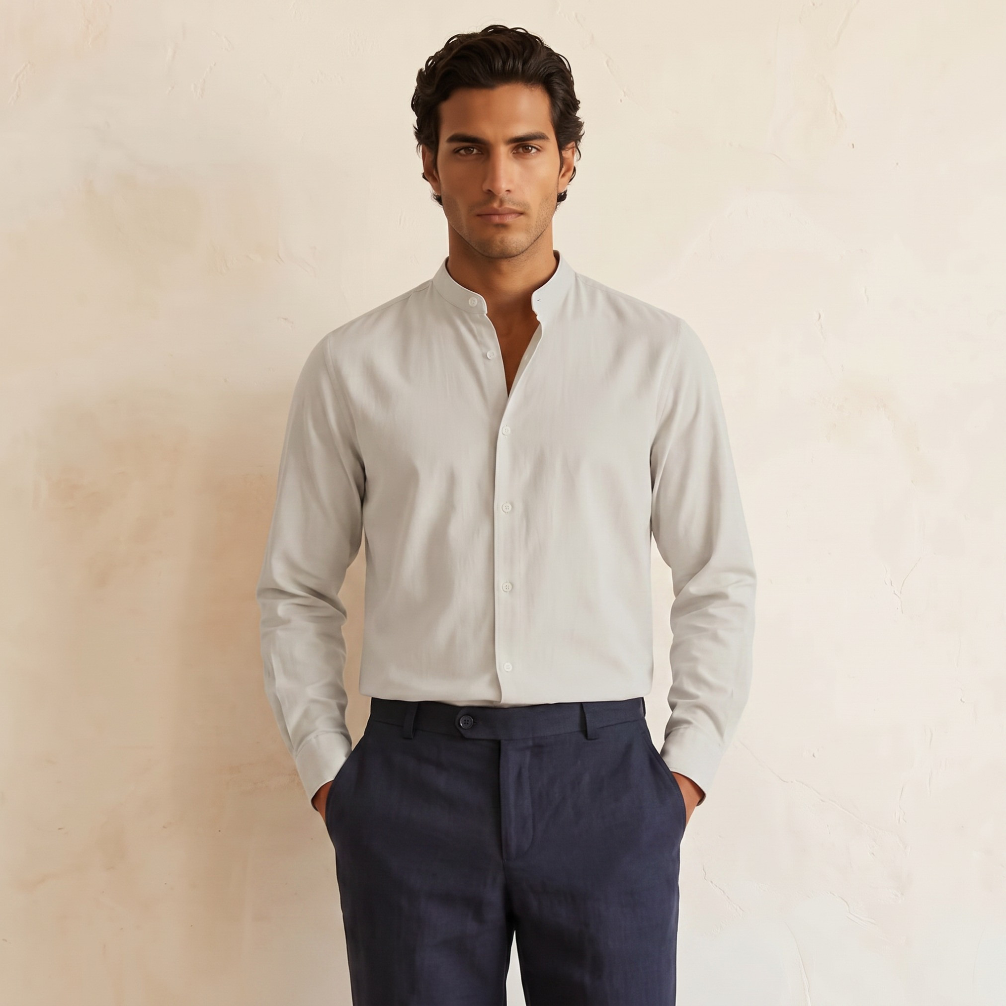 قميص بارز الملمس بقصّة عادية من سبلاش سمارت-men-clothing-shirts-image-5