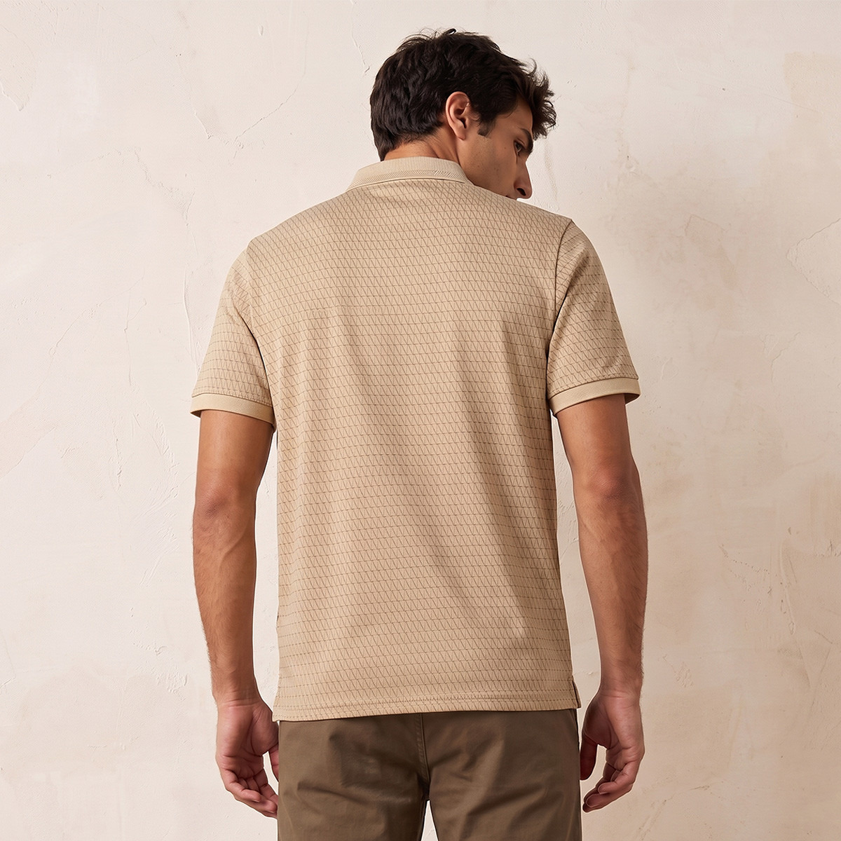 Splash Smart Short Sleeves Geometric Print Polo T-shirt-men-clothing-tshirtsandpolos-polos-image-3