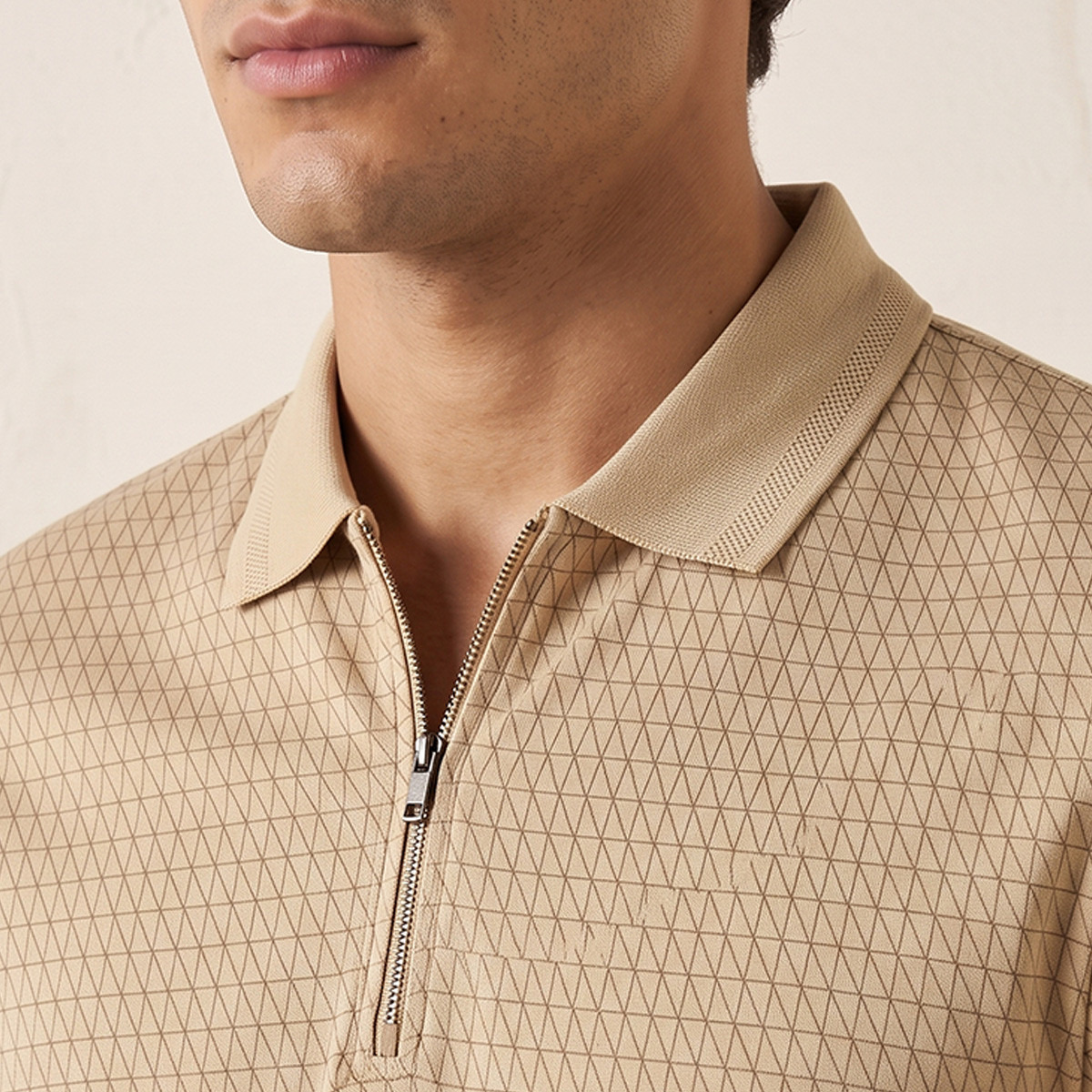 Splash Smart Short Sleeves Geometric Print Polo T-shirt-men-clothing-tshirtsandpolos-polos-image-4