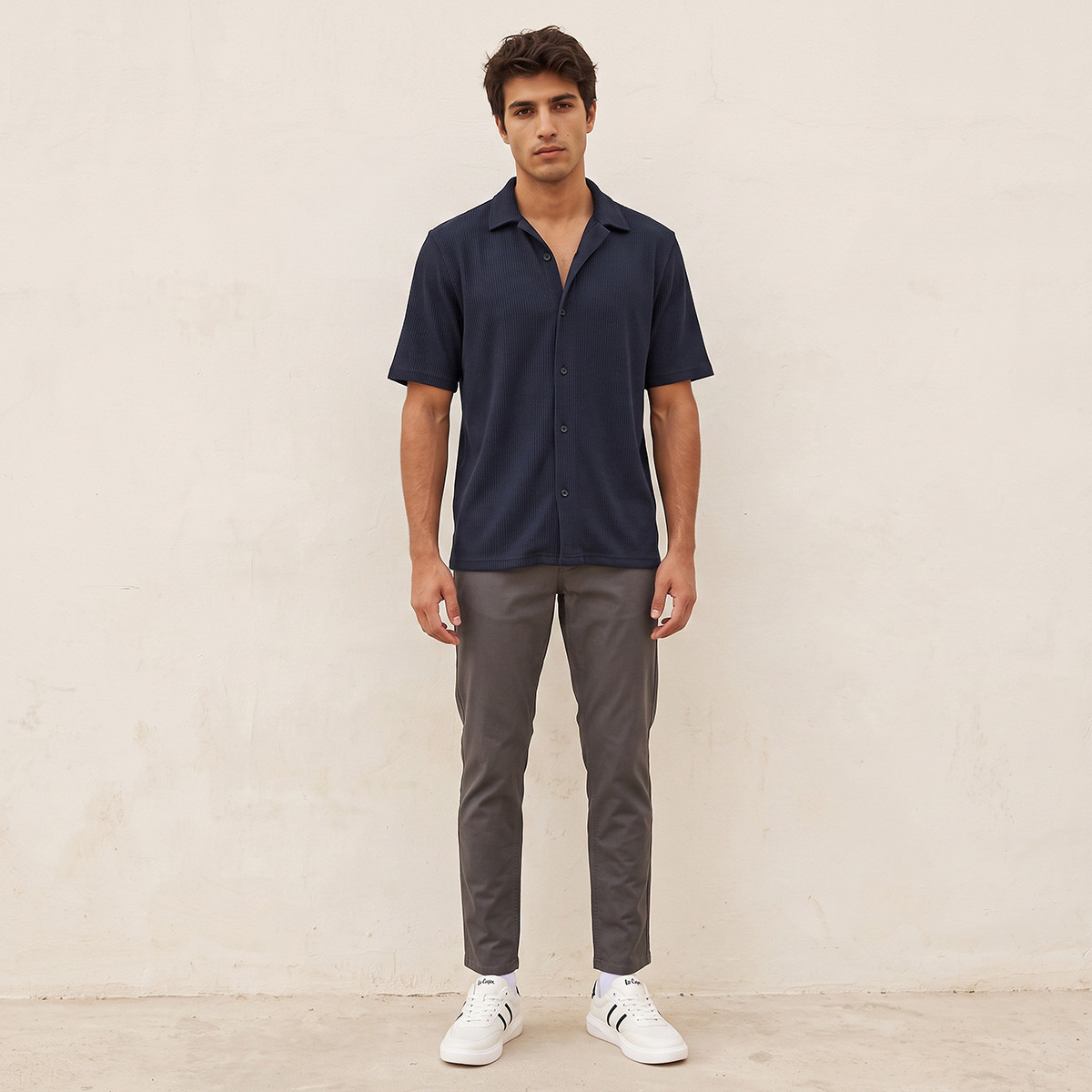 Splash Smart Textured Short Sleeves Shirt-men-clothing-shirts-image-2