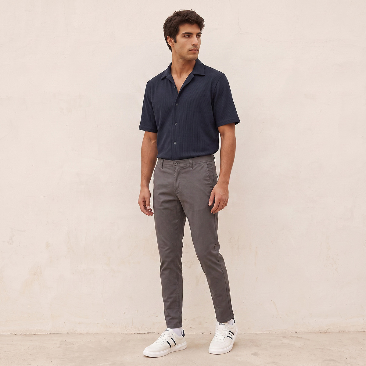 Splash Smart Textured Short Sleeves Shirt-men-clothing-shirts-image-4