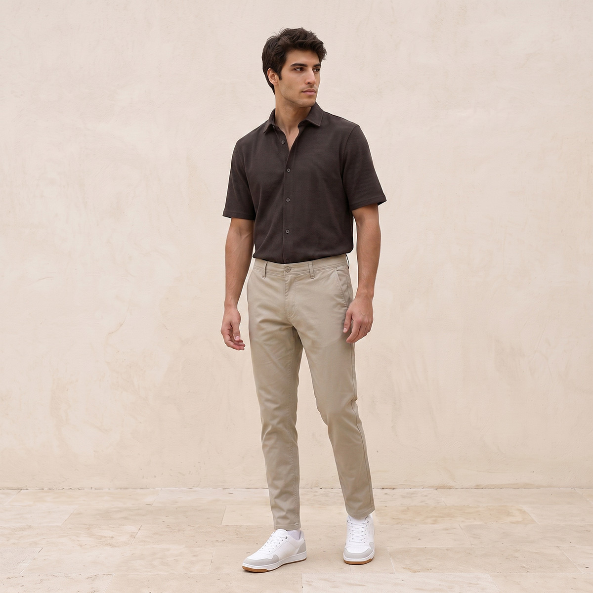 Splash Smart Textured Short Sleeves Shirt-men-clothing-shirts-image-4