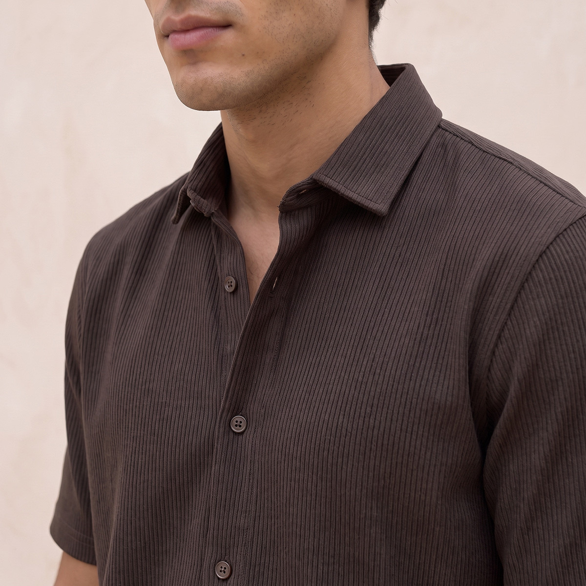 Splash Smart Textured Short Sleeves Shirt-men-clothing-shirts-image-5
