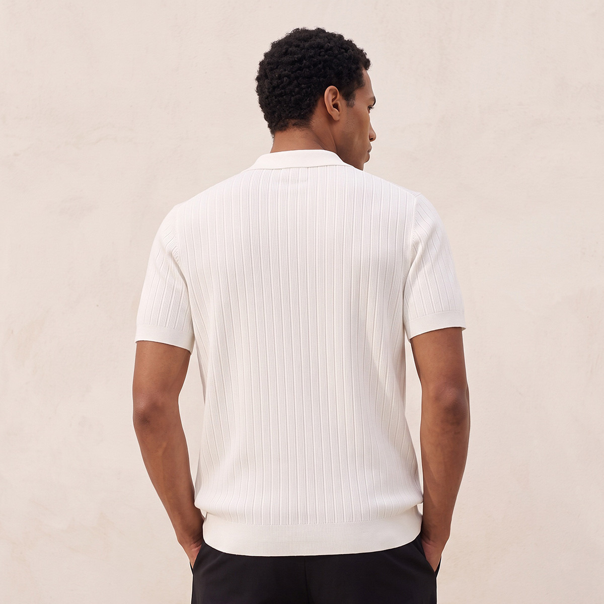 Splash Smart Polo T-shirt with Ribbed Texture-men-clothing-tshirtsandpolos-polos-image-3