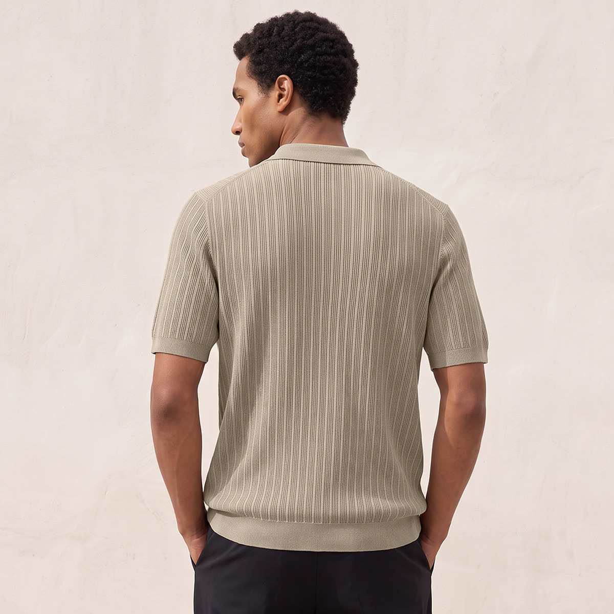 Splash Smart Polo T-shirt with Ribbed Texture-men-clothing-tshirtsandpolos-polos-image-3