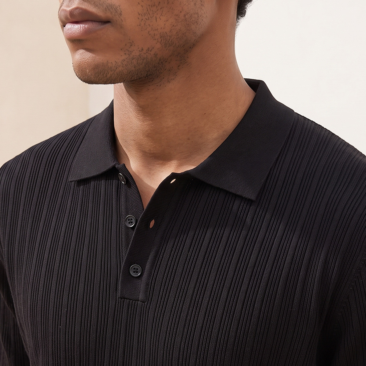 Splash Smart Polo T-shirt with Ribbed Texture-men-clothing-tshirtsandpolos-polos-image-4