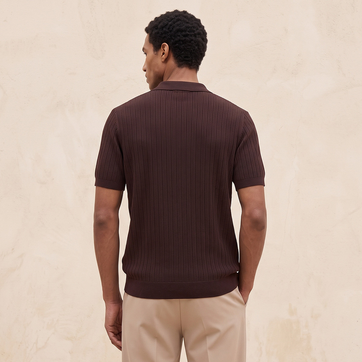 Splash Smart Polo T-shirt with Ribbed Texture-men-clothing-tshirtsandpolos-polos-image-3