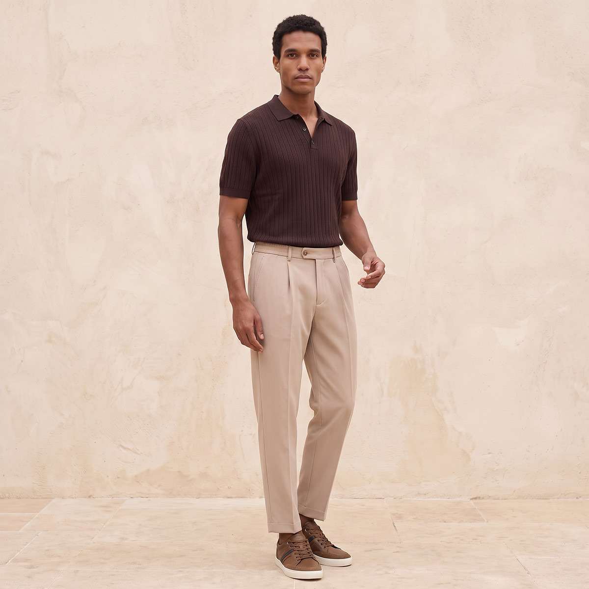 Splash Smart Polo T-shirt with Ribbed Texture-men-clothing-tshirtsandpolos-polos-image-4