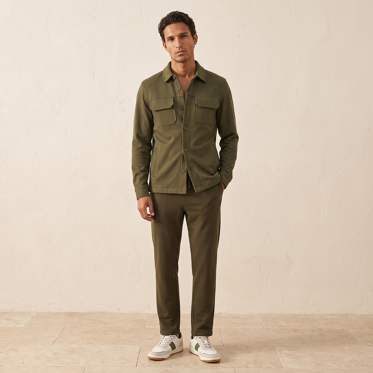 Splash Smart Drawstring Waist Trousers-men-clothing-bottoms-trousersandchinos-trousers-image-3