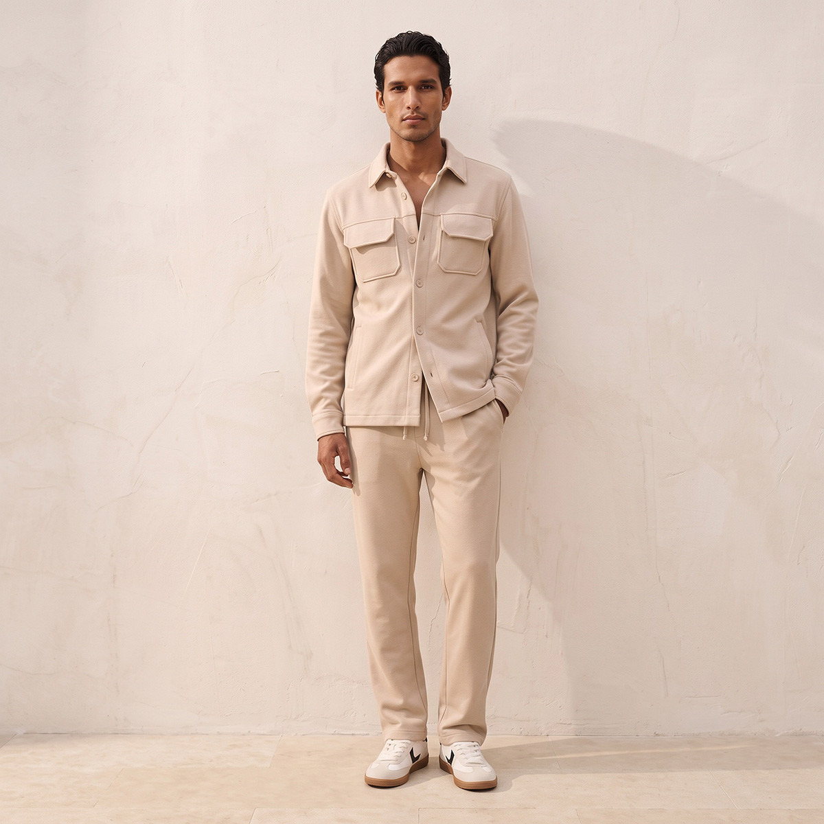 Splash Smart Drawstring Waist Trousers-men-clothing-bottoms-trousersandchinos-trousers-image-3