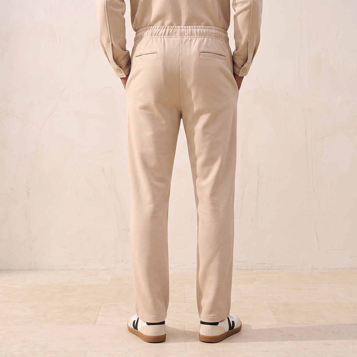 Splash Smart Drawstring Waist Trousers-men-clothing-bottoms-trousersandchinos-trousers-image-4