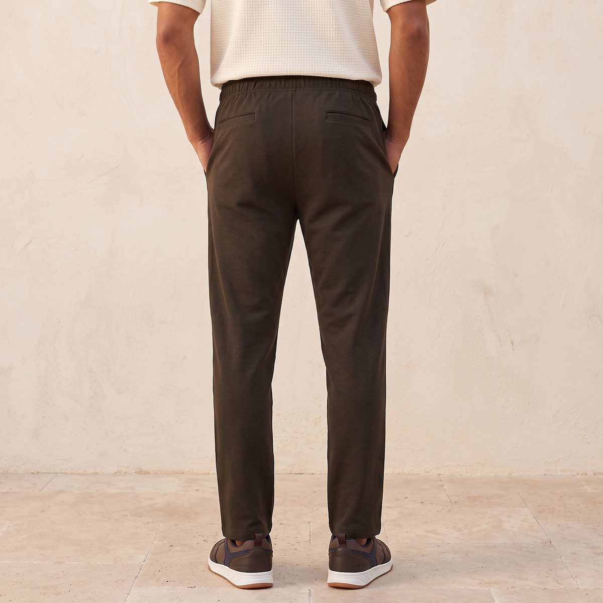Splash Smart Regular Fit Drawstring Waist Trousers-men-clothing-bottoms-trousersandchinos-trousers-image-3