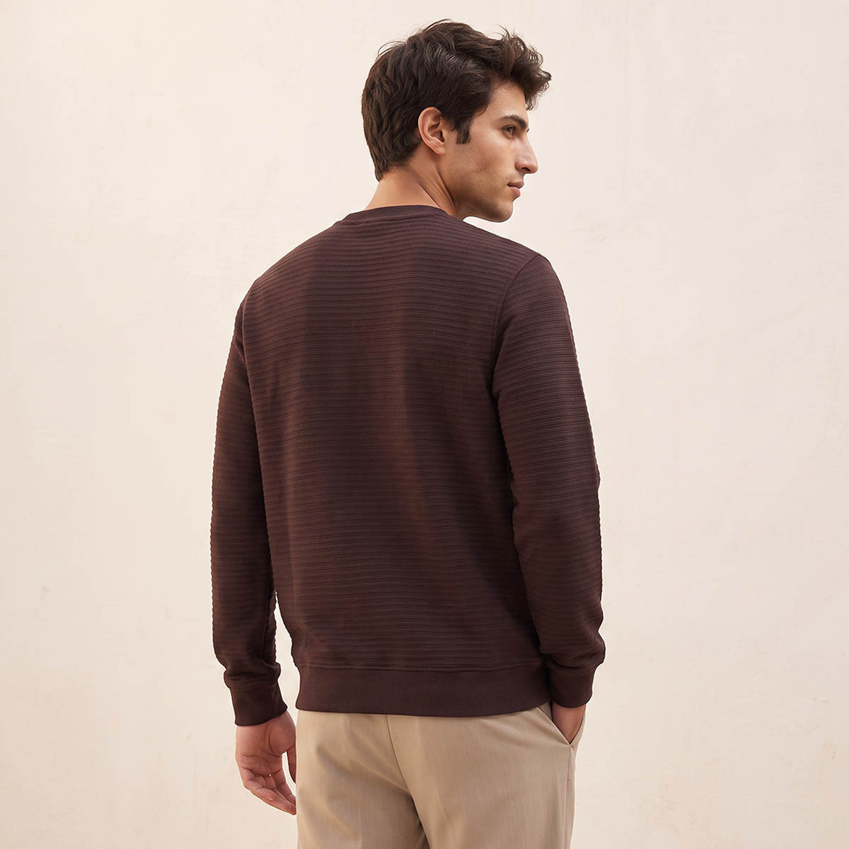 Splash Smart Textured Sweatshirt-men-winterwear-hoodiesandsweatshirts-image-4