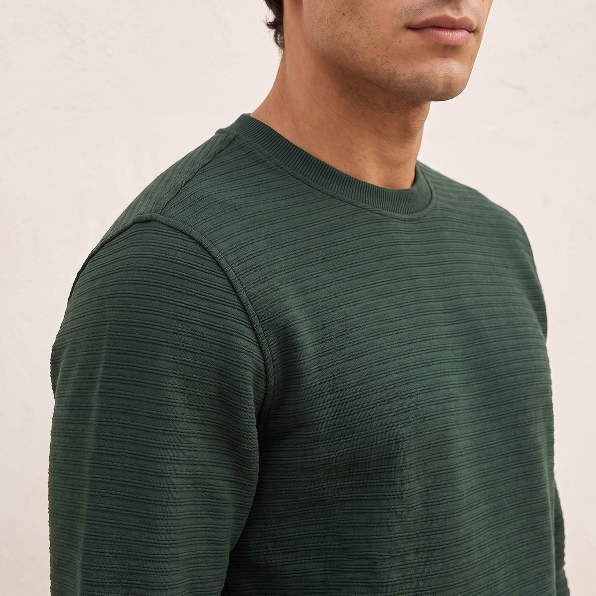 Splash Smart Textured Sweatshirt-men-winterwear-hoodiesandsweatshirts-image-2
