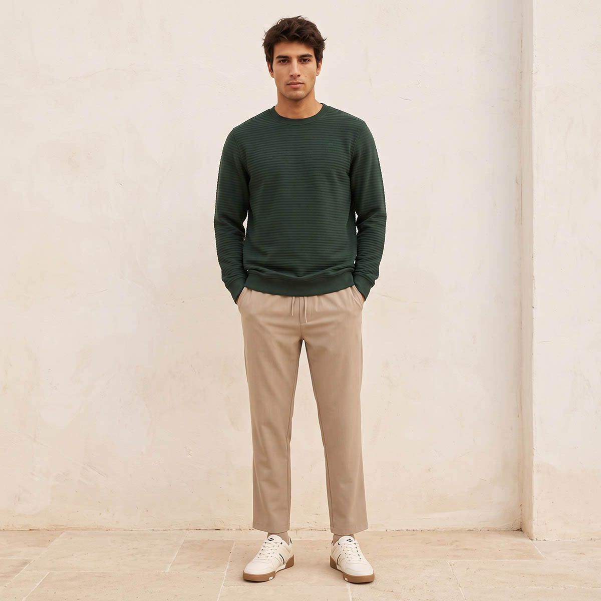 Splash Smart Textured Sweatshirt-men-winterwear-hoodiesandsweatshirts-image-3