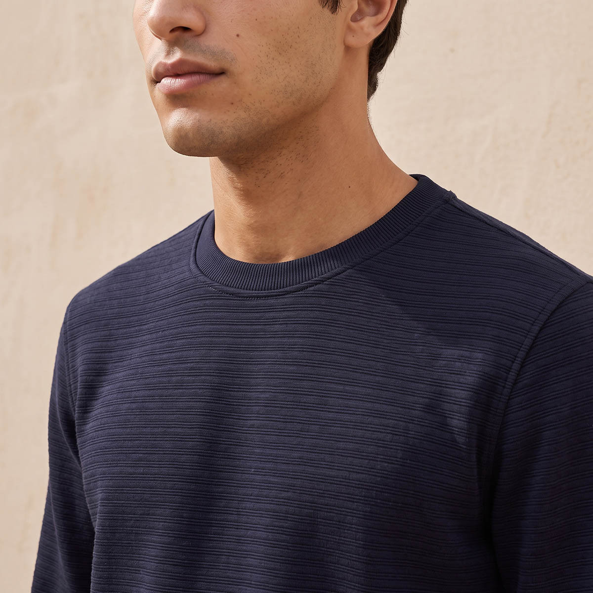 Splash Smart Textured Sweatshirt-men-winterwear-hoodiesandsweatshirts-image-2