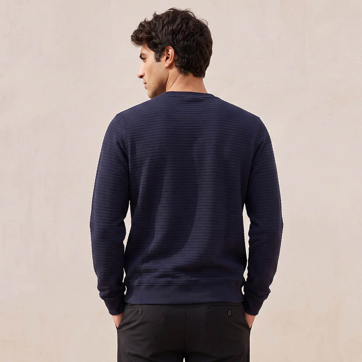 Splash Smart Textured Sweatshirt-men-winterwear-hoodiesandsweatshirts-image-4