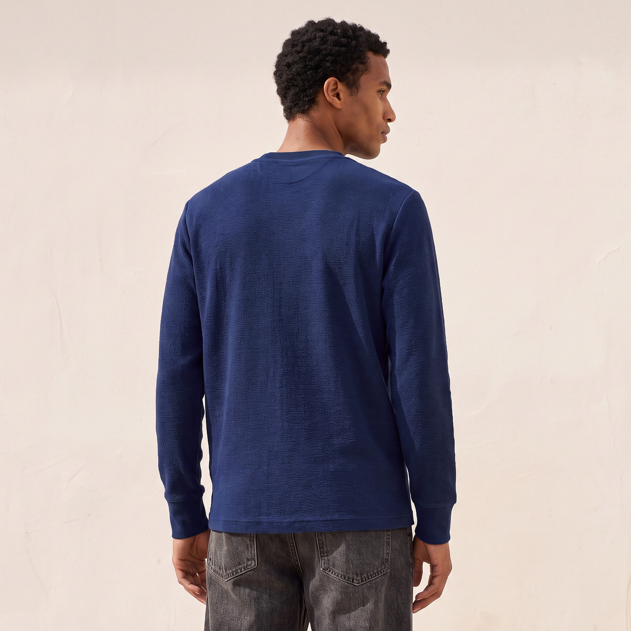 Splash Smart Textured Sweatshirt-men-winterwear-hoodiesandsweatshirts-image-3