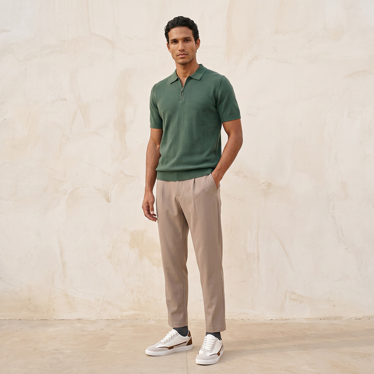 Splash Smart Ribbed Polo T-shirt-men-clothing-tshirtsandpolos-polos-image-2