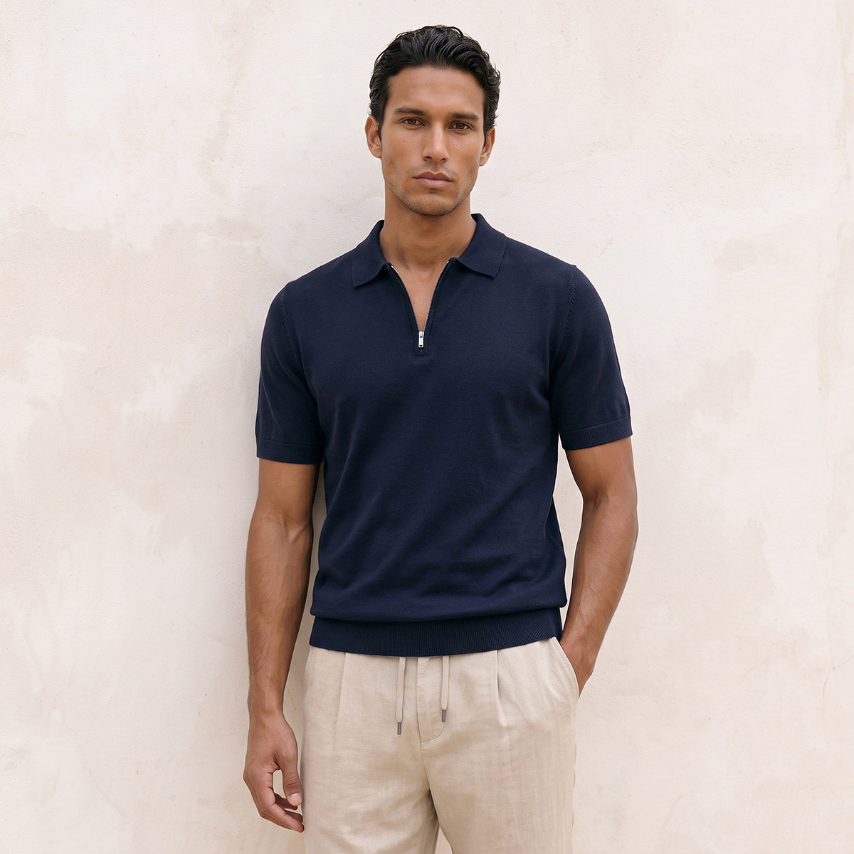Splash Smart Ribbed Polo T-shirt-men-clothing-tshirtsandpolos-polos-image-1
