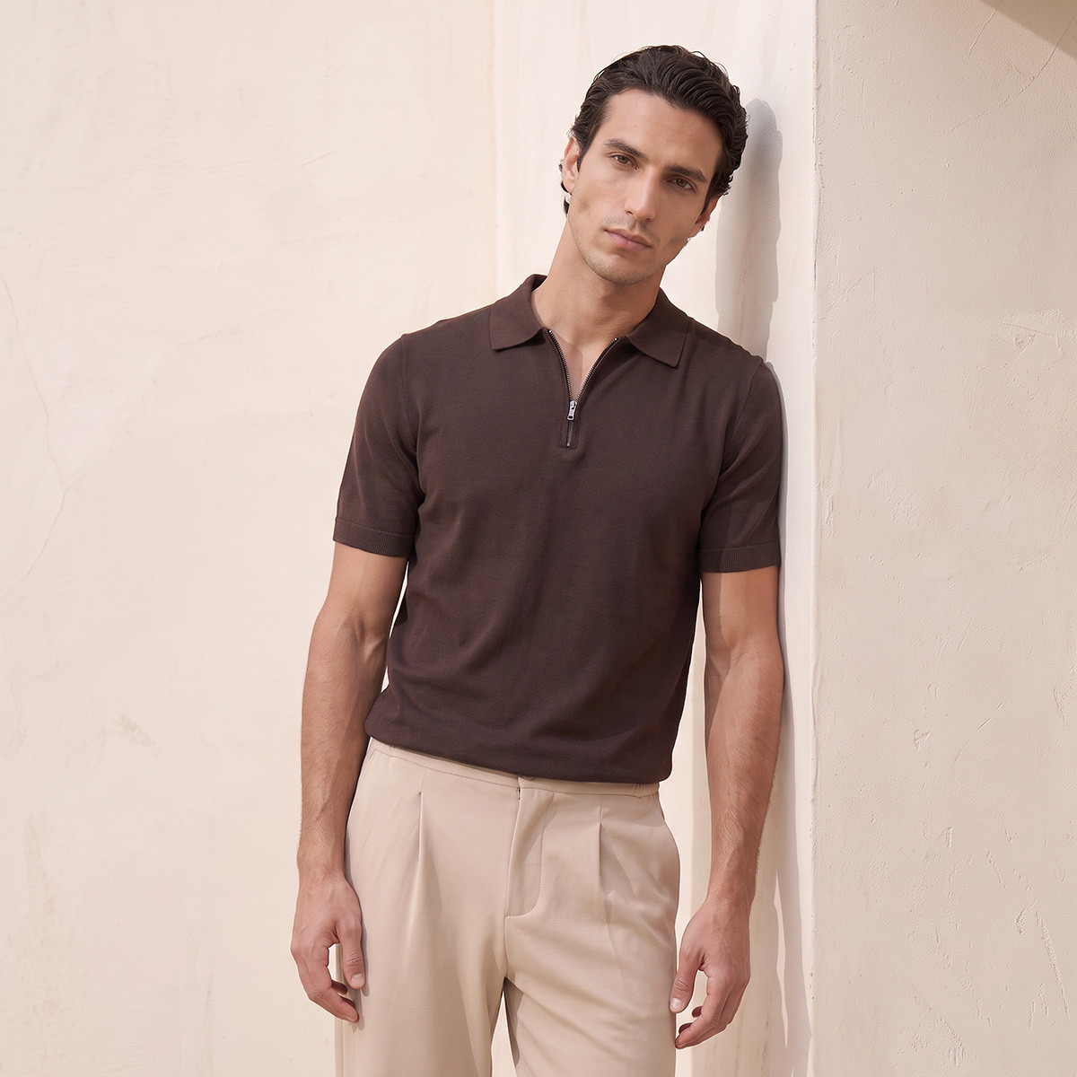 Splash Smart Ribbed Polo T-shirt-men-clothing-tshirtsandpolos-polos-image-1