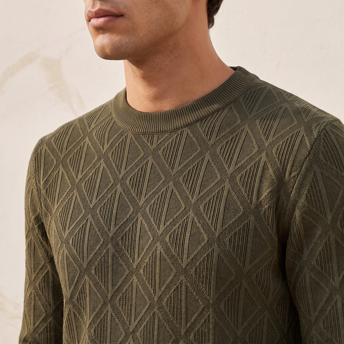 Splash Smart Diamond Knit Crew Neck Sweater-men-clothing-sweatersandpullovers-image-4