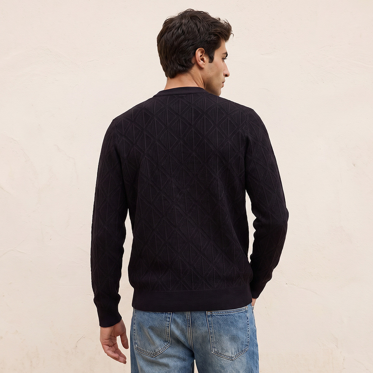 Splash Smart Diamond Knit Crew Neck Sweater-men-clothing-sweatersandpullovers-image-3