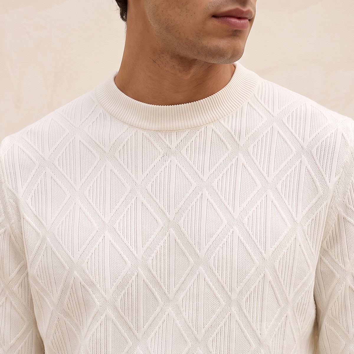 Splash Smart Diamond Knit Crew Neck Sweater-men-clothing-sweatersandpullovers-image-4