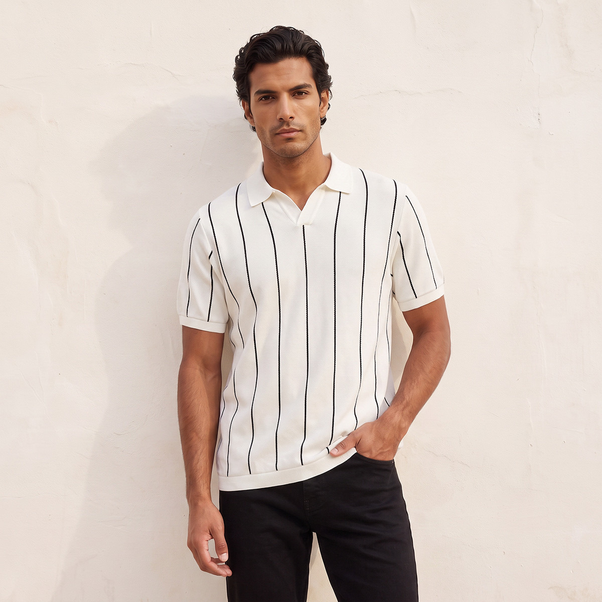 Splash Smart Polo T-shirt with Stripes-men-clothing-tshirtsandpolos-polos-image-1