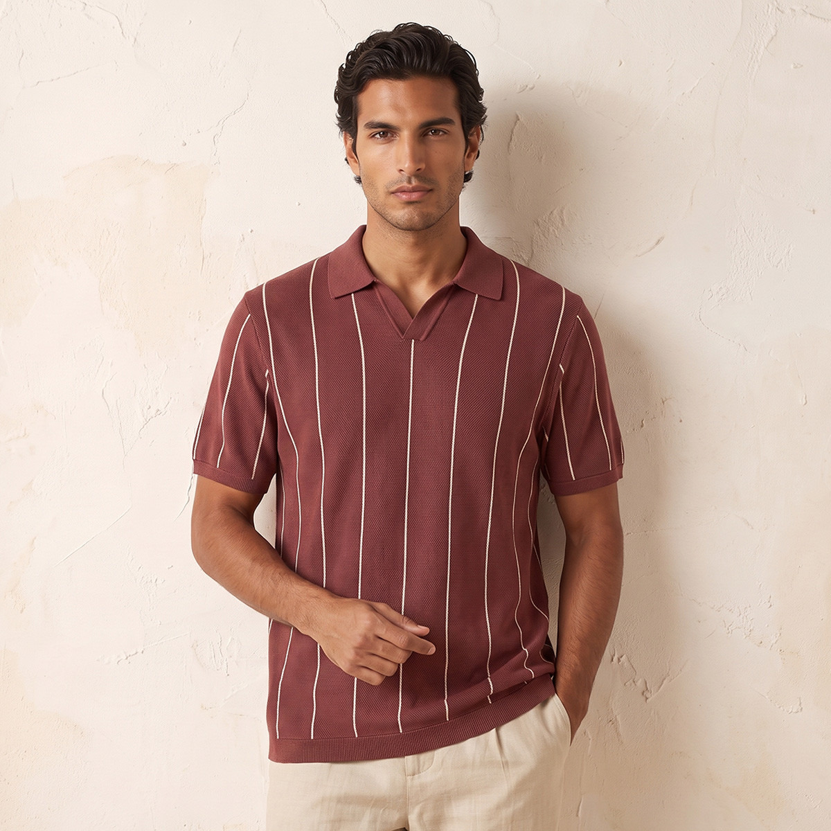 Splash Smart Polo T-shirt with Stripes-men-clothing-tshirtsandpolos-polos-image-1