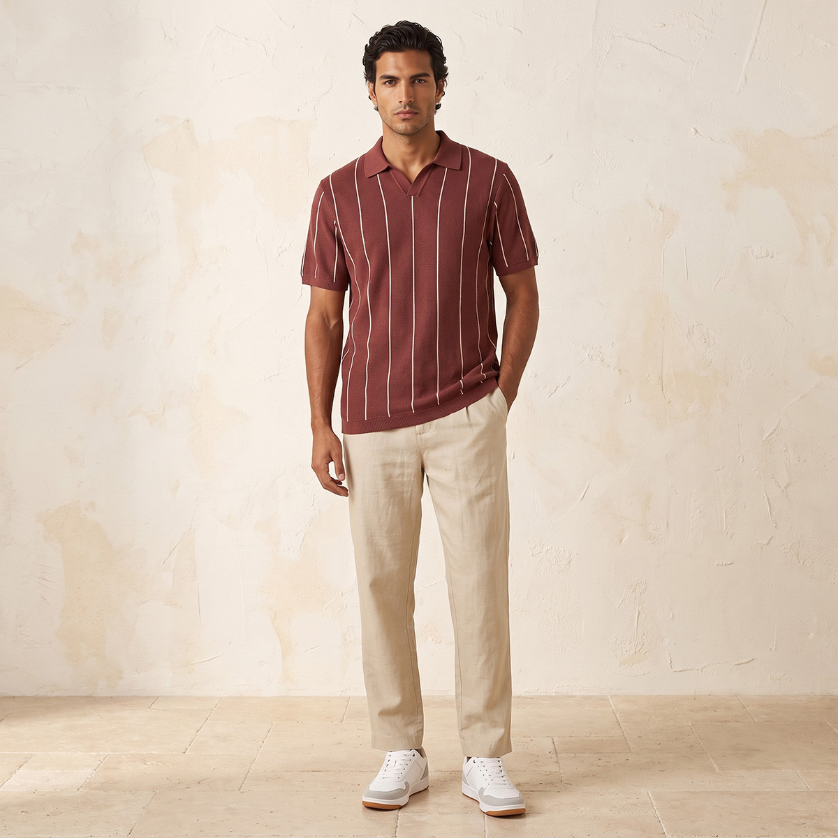 Splash Smart Polo T-shirt with Stripes-men-clothing-tshirtsandpolos-polos-image-2