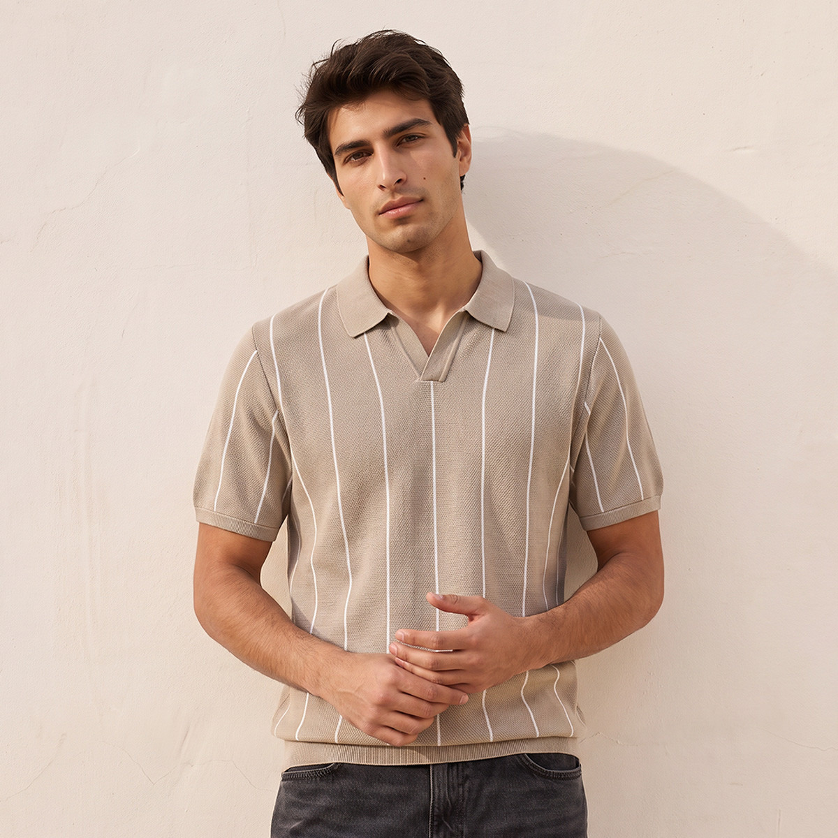 Splash Smart Polo T-shirt with Stripes-men-clothing-tshirtsandpolos-polos-image-1