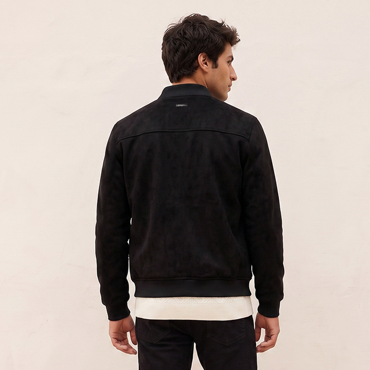Splash Smart Suede Bomber Jacket with Zip Closure-men-clothing-jacketsandblazers-jackets-image-4