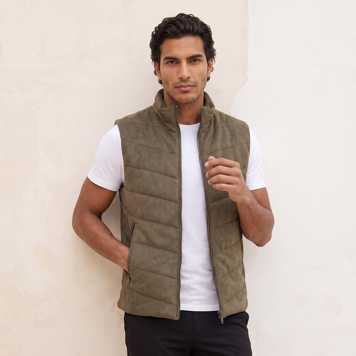 Splash Smart Quilted Sleeveless Jacket with Pockets-men-clothing-jacketsandblazers-jackets-image-2