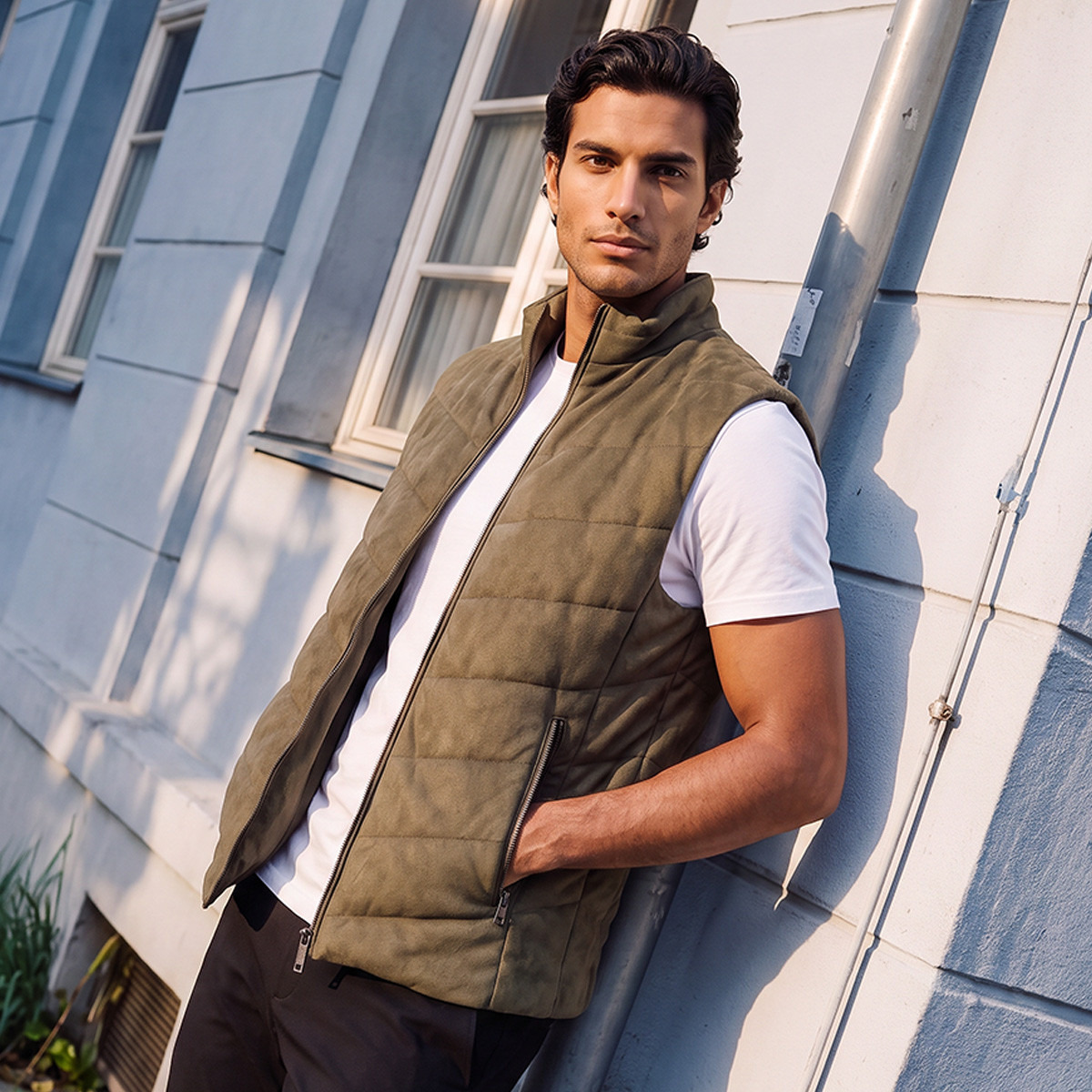 Splash Smart Quilted Sleeveless Jacket with Pockets-men-clothing-jacketsandblazers-jackets-image-1