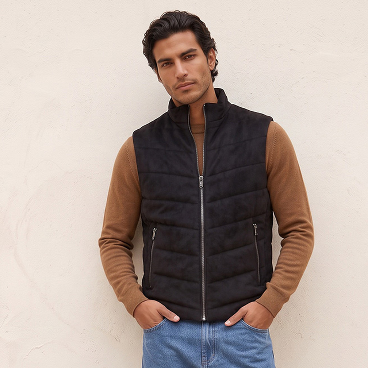 Splash Smart Quilted Sleeveless Jacket with Pockets-men-clothing-jacketsandblazers-jackets-image-2