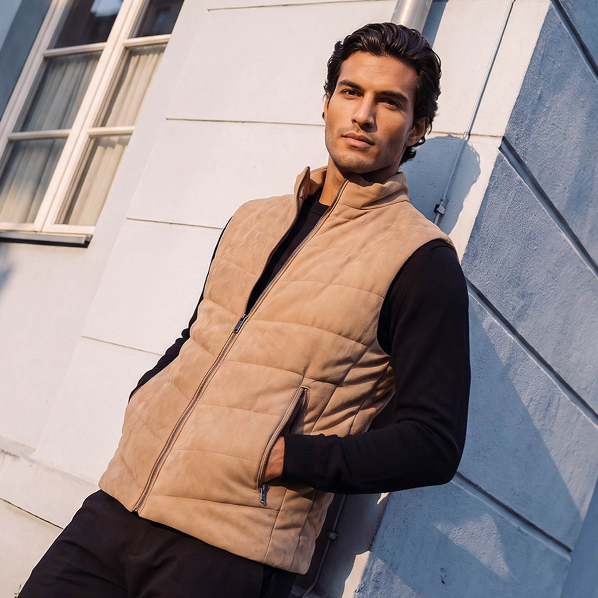 Splash Smart Quilted Sleeveless Jacket with Pockets-men-clothing-jacketsandblazers-jackets-image-1