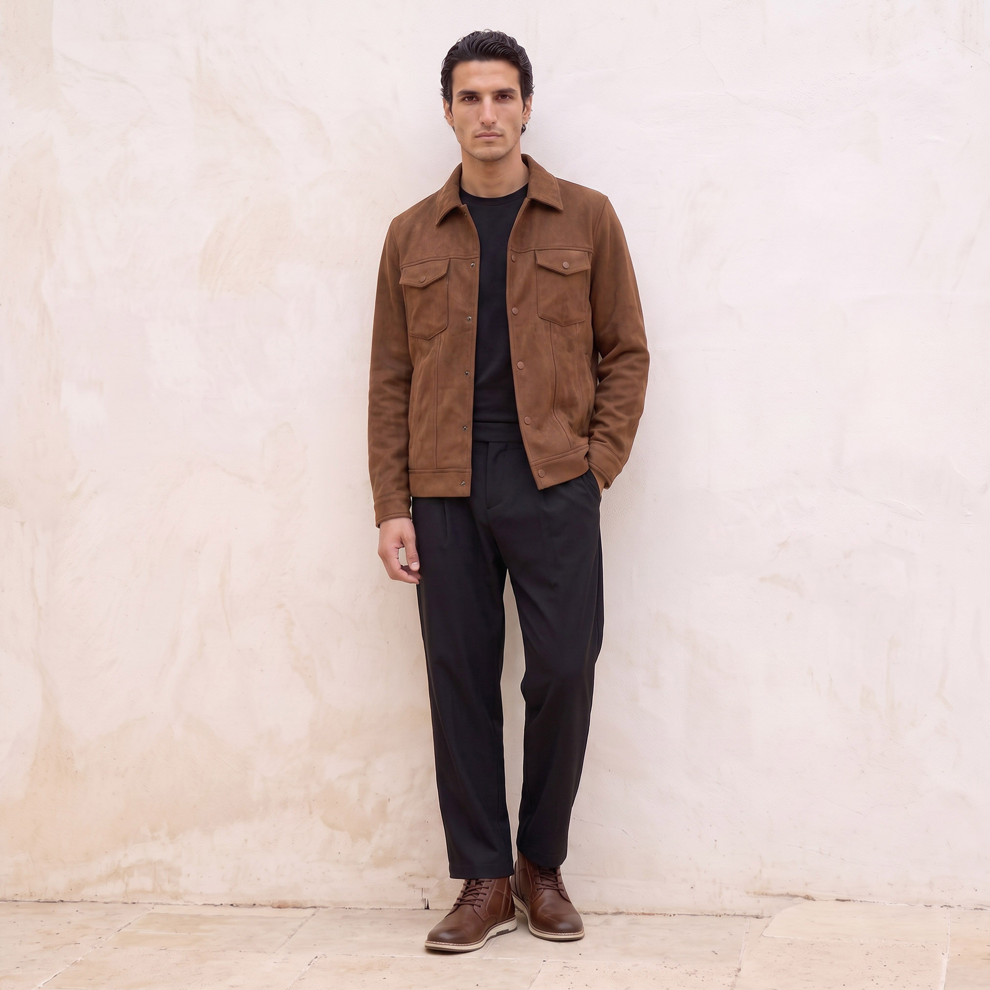 Splash Smart Shacket with Flap Pockets-men-clothing-shirts-image-3