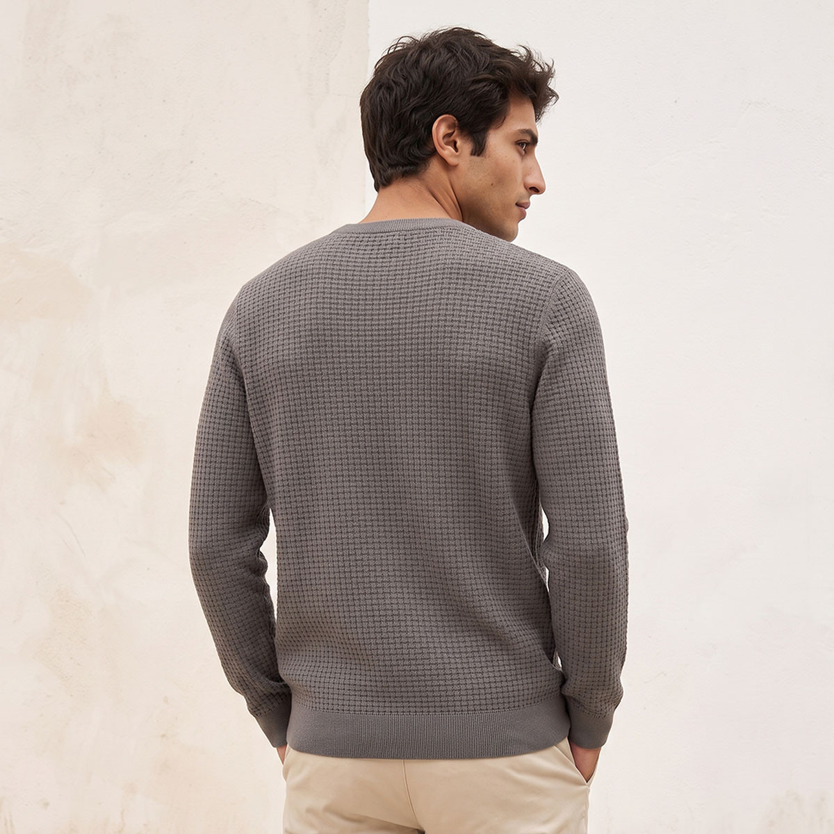 Splash Smart Crew Neck Textured Sweater-men-clothing-sweatersandpullovers-image-3