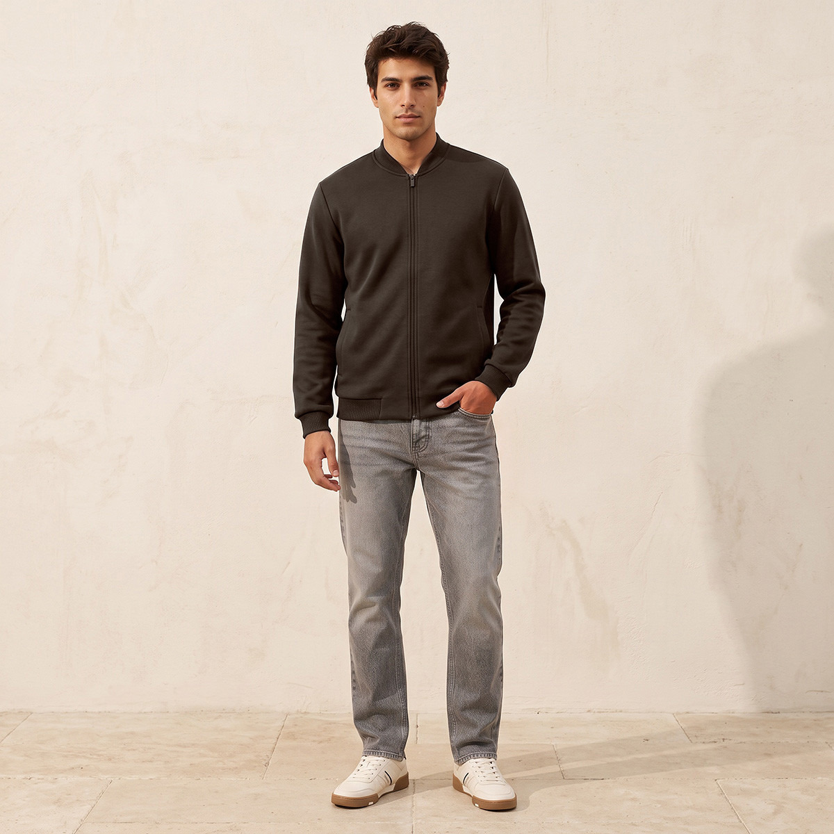 جاكيت بومبر بياقة واقفة من سبلاش سمارت-men-clothing-jacketsandblazers-jackets-image-2