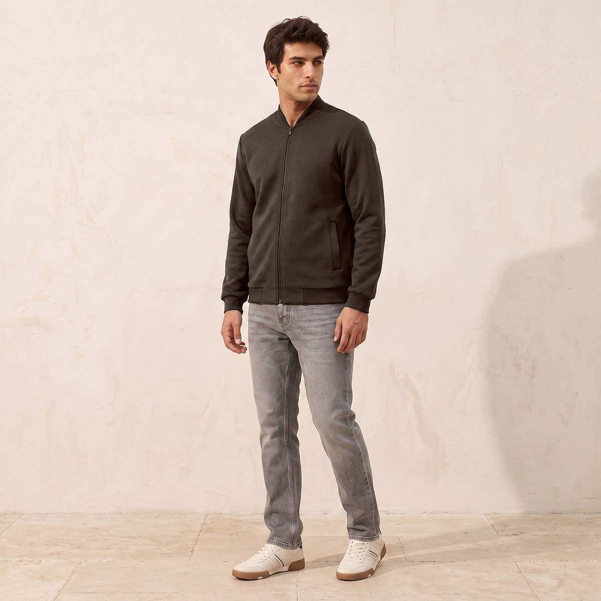 جاكيت بومبر بياقة واقفة من سبلاش سمارت-men-clothing-jacketsandblazers-jackets-image-4