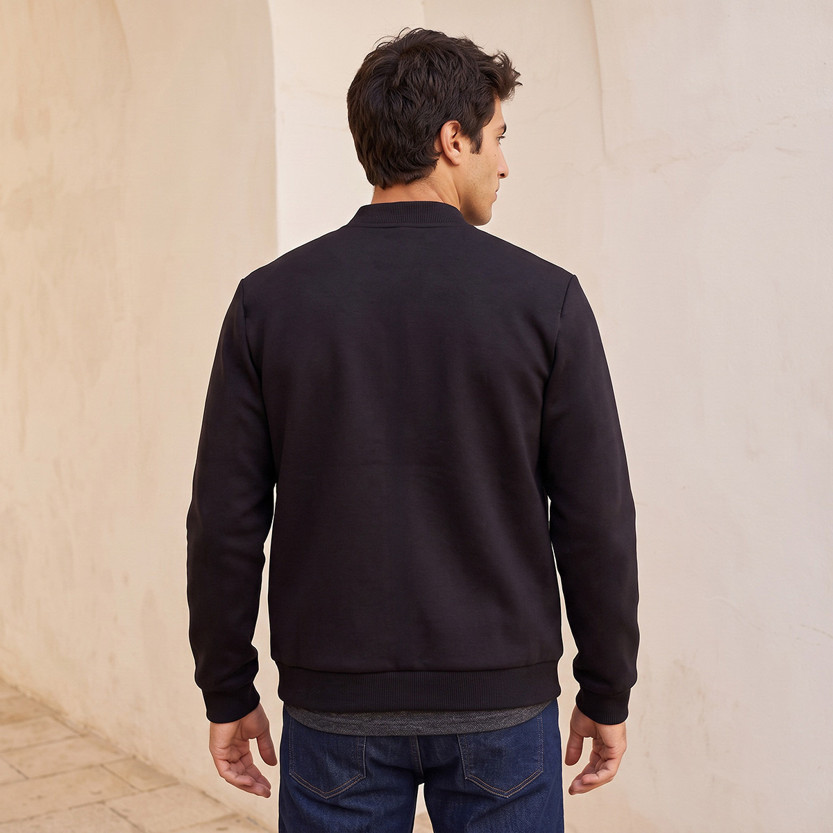 جاكيت بومبر بياقة واقفة من سبلاش سمارت-men-clothing-jacketsandblazers-jackets-image-3