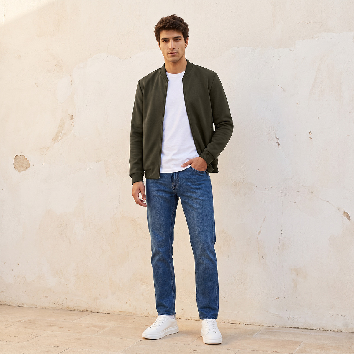 جاكيت بومبر بياقة واقفة من سبلاش سمارت-men-clothing-jacketsandblazers-jackets-image-2