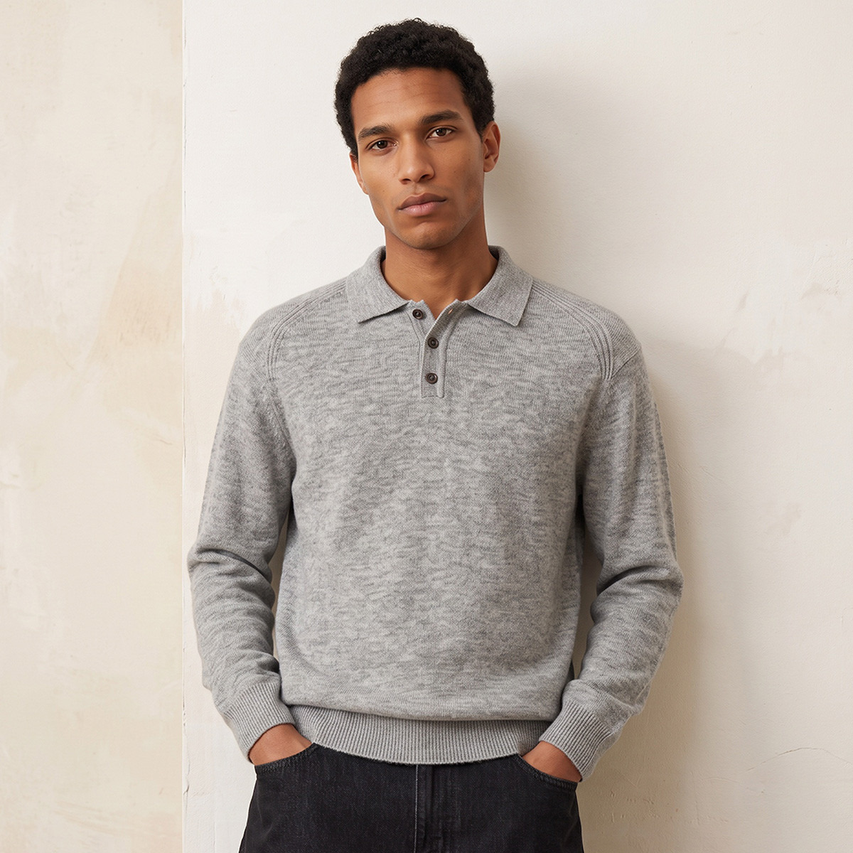 Splash Smart Collared Textured Sweater-men-clothing-sweatersandpullovers-image-4