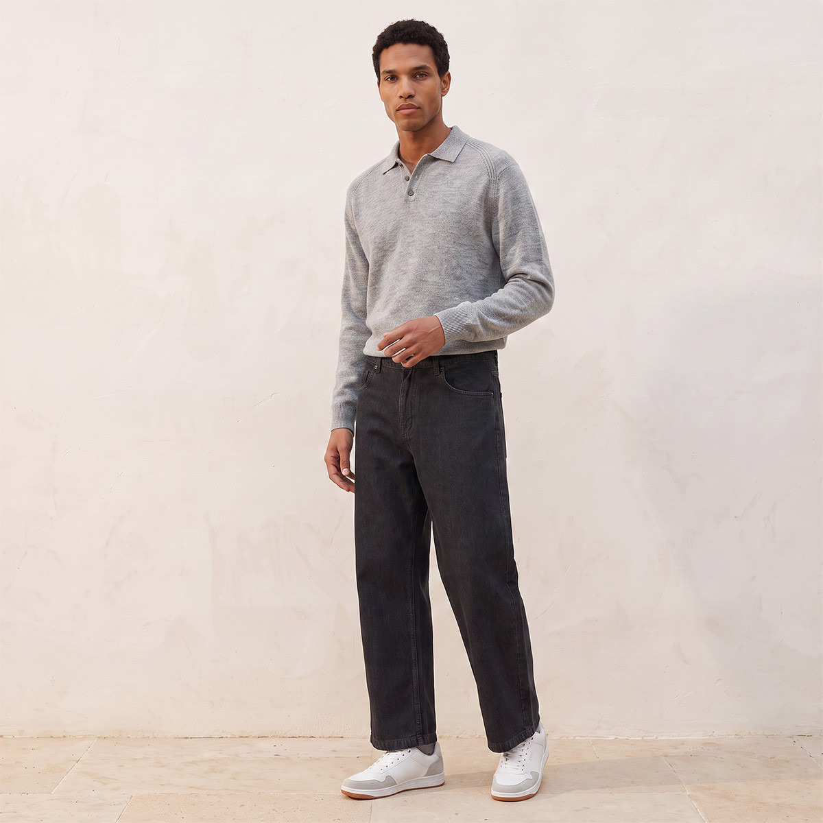 Splash Smart Collared Textured Sweater-men-clothing-sweatersandpullovers-image-5